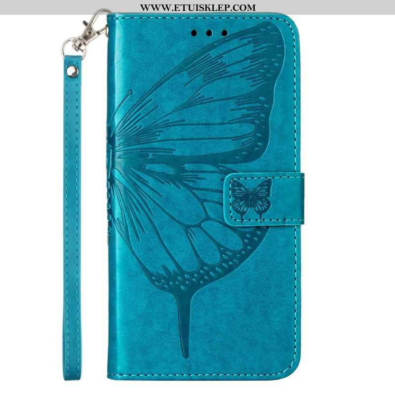 Etui Folio do Xiaomi Redmi Note 12 5G Kwiatowy Motyl